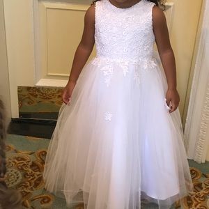 White Flower Girl Dress.